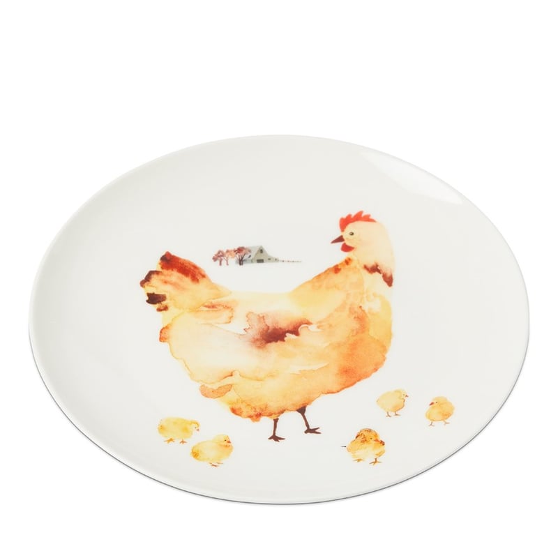 Chicken Collection Brown Plate