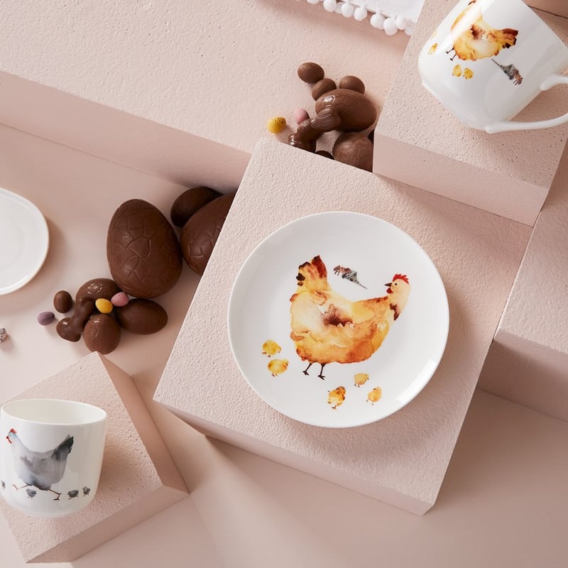 Chicken Collection Brown Plate