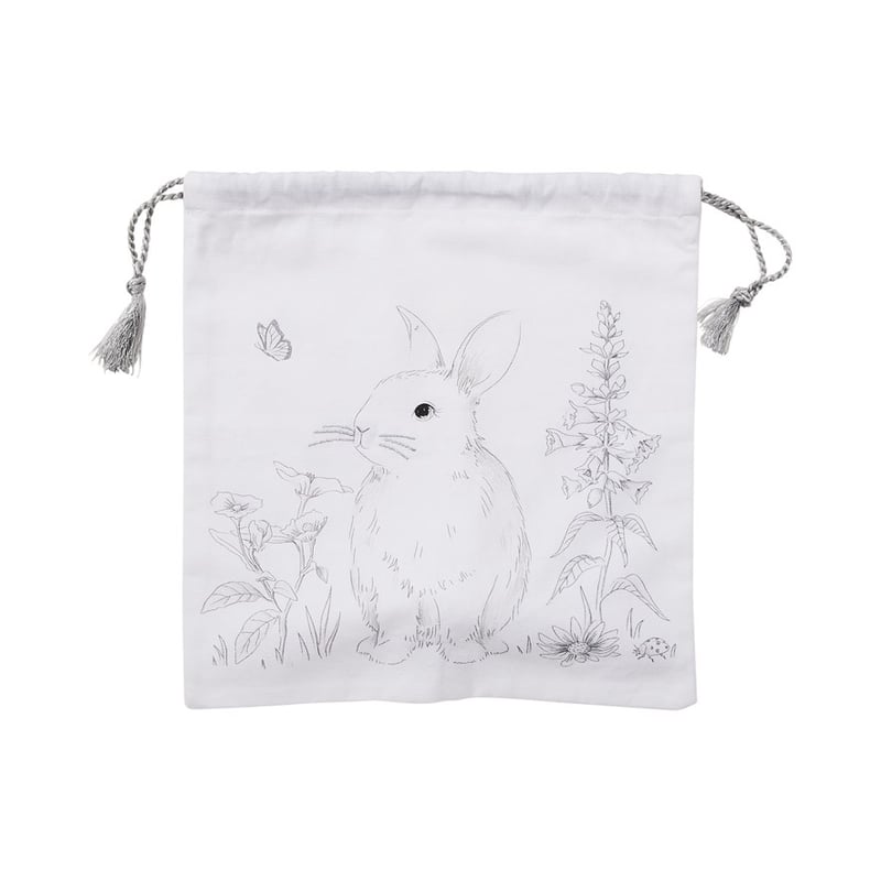 Fleur Harris White & Black Bunny Bag