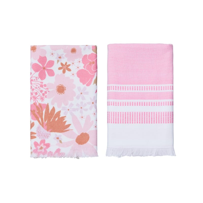 Soulful Floral Tea Towel Pack of 2