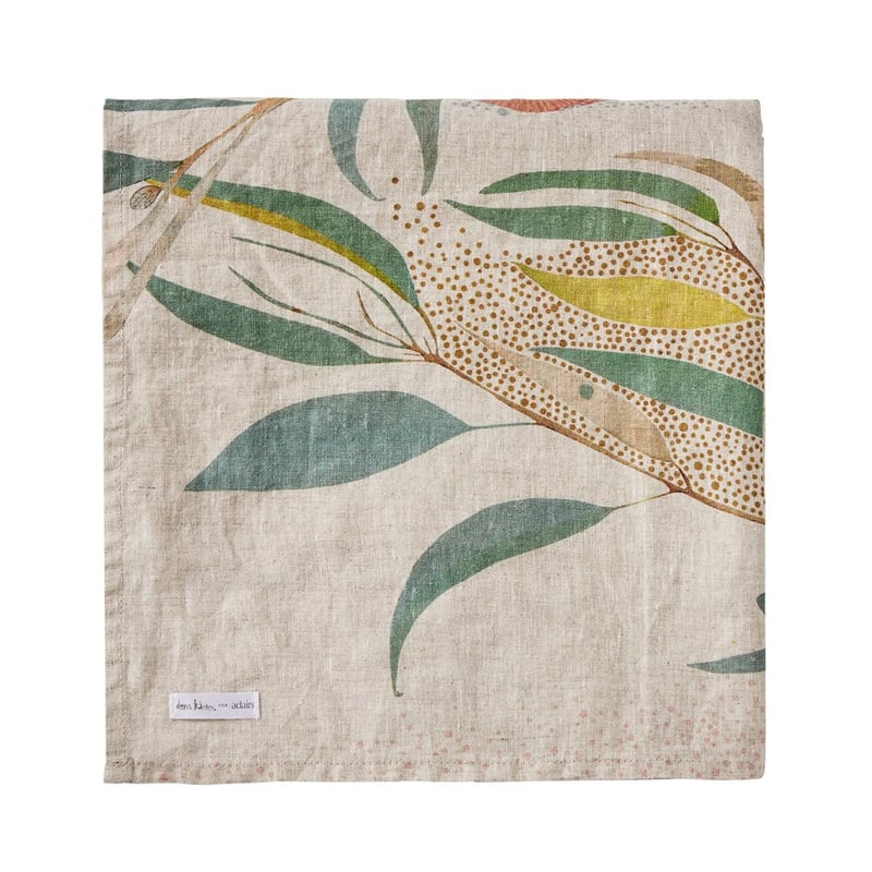 Dana Kinter Love Blooms Natural Tablecloth  