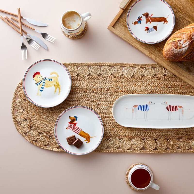 Le Chien Whippet Servingware 