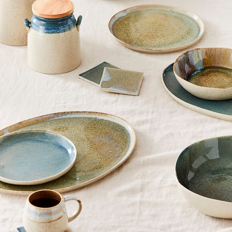 Stardust Walnut Dinner Plate  