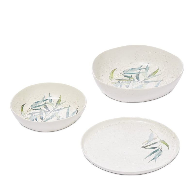 Spring Botanical Foliage Servingware
