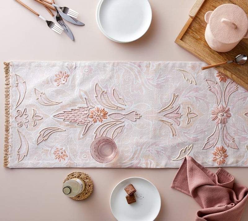 Indian Summer Pink Table Runner 