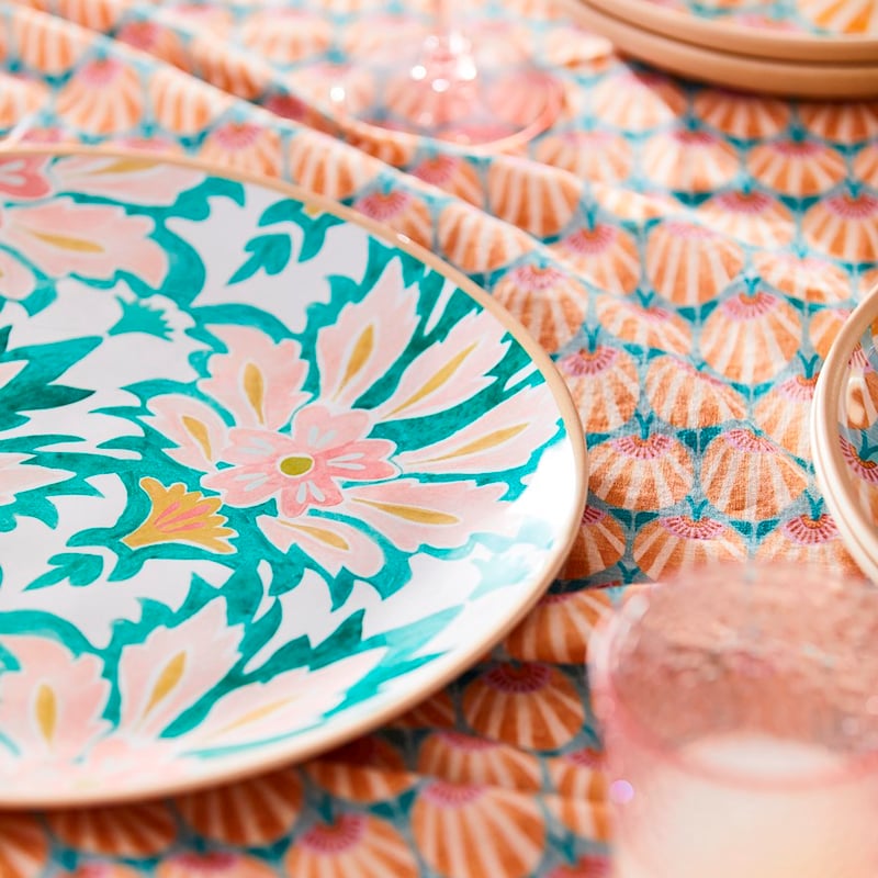 Indian Summer Woodblock Round Platter