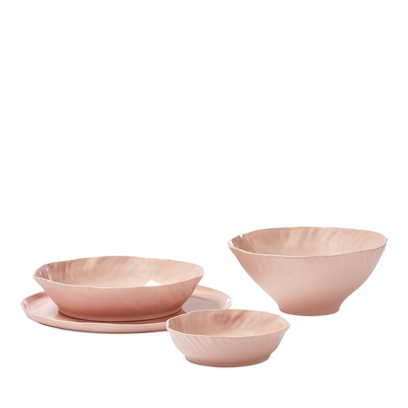 Fluted Pink Servingware
