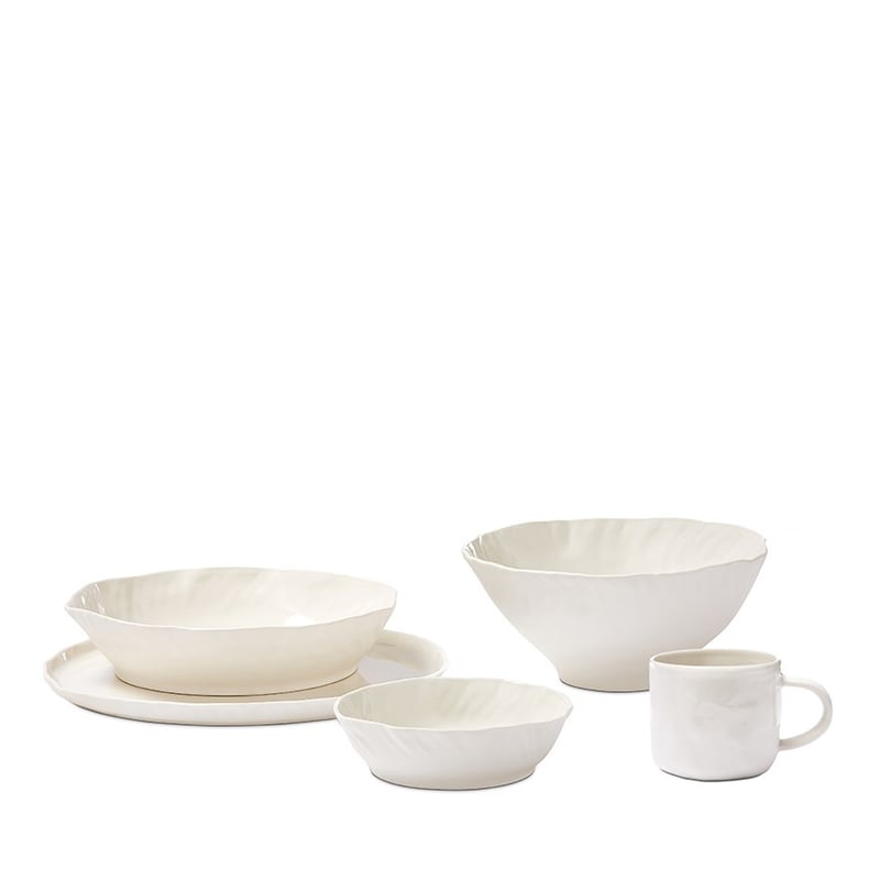 Fluted White Servingware 