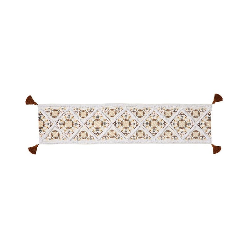 Moroccan Tufted Natural Table Runner