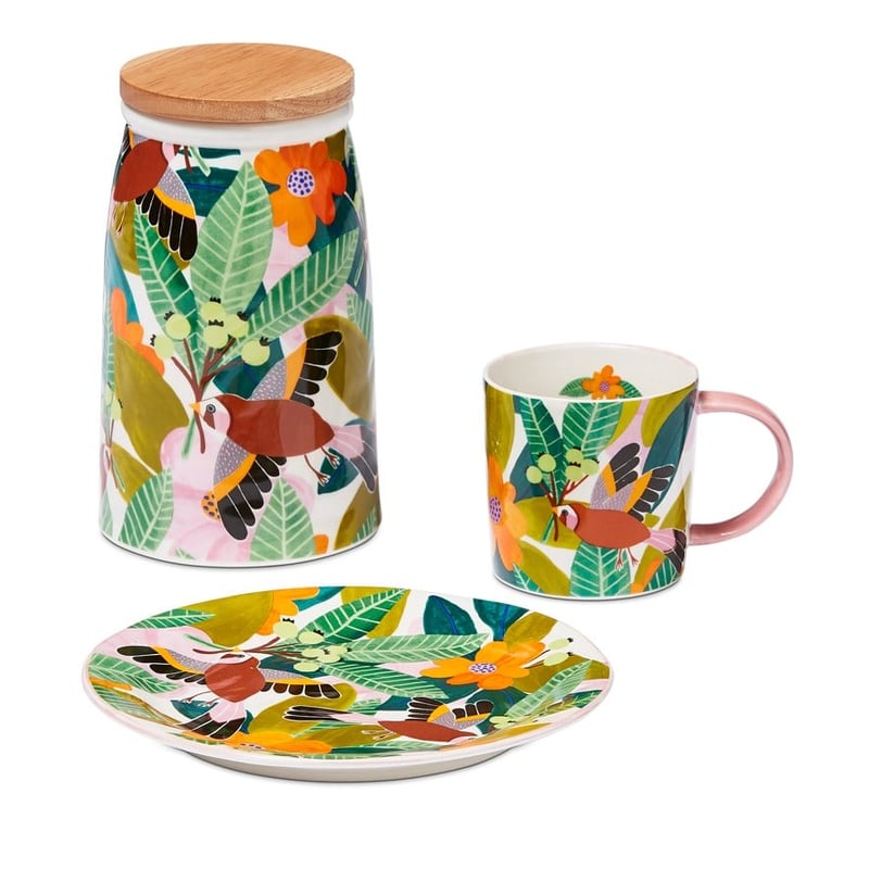 Togetherness Bird Song White Canister