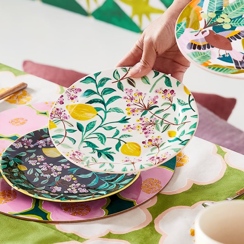 Togetherness Servingware Side Plate Dia23cm Backyard Harvest White 