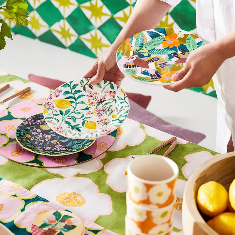 Togetherness Servingware Side Plate Dia23cm Backyard Harvest White 