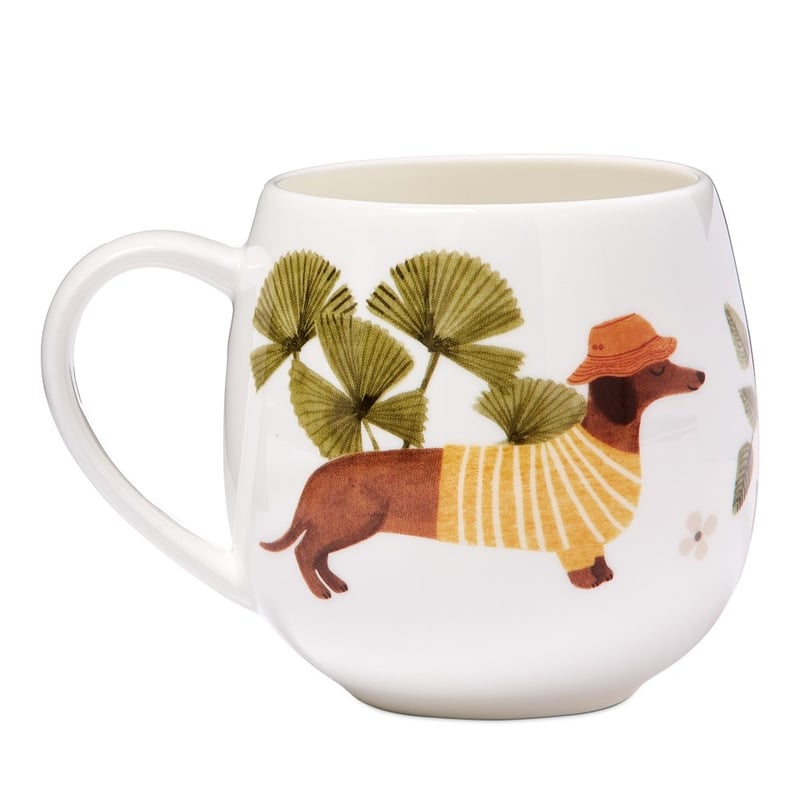 Endless Summer Dachshund Yellow Rashies Mug Gift 2 Pack 
