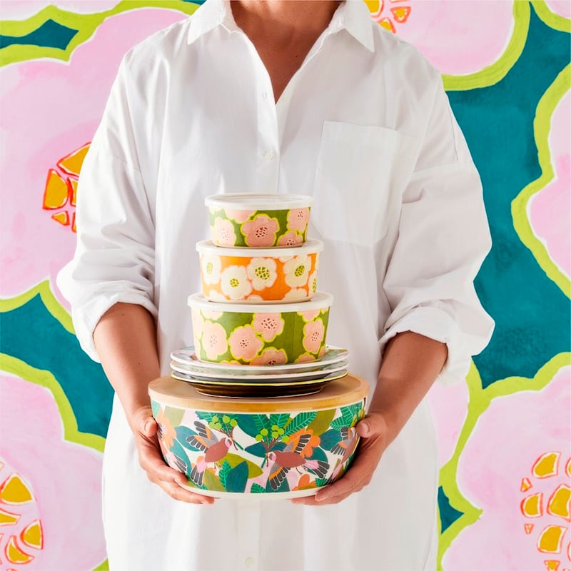 Togetherness Fiore Mixed Bamboo Containers Set of 3