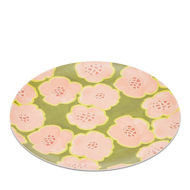 Togetherness Fiore Green Bamboo Plates Set of 2