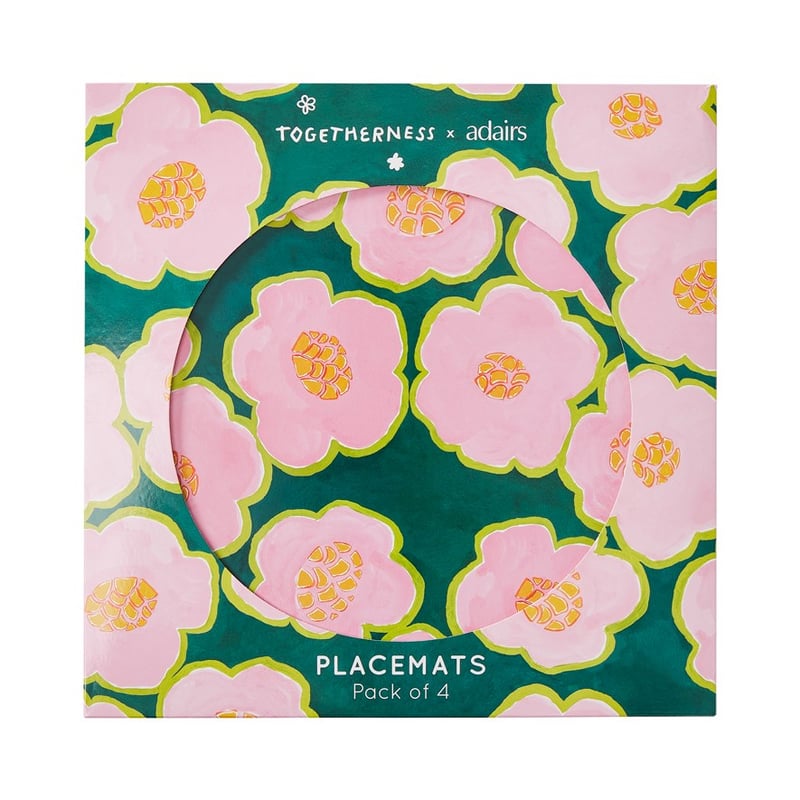 Togetherness Pack of 4 Fiore Cork Placemats