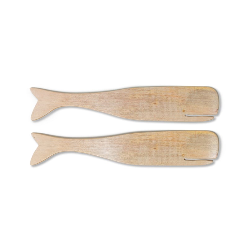Ripple Salad Servers Cream