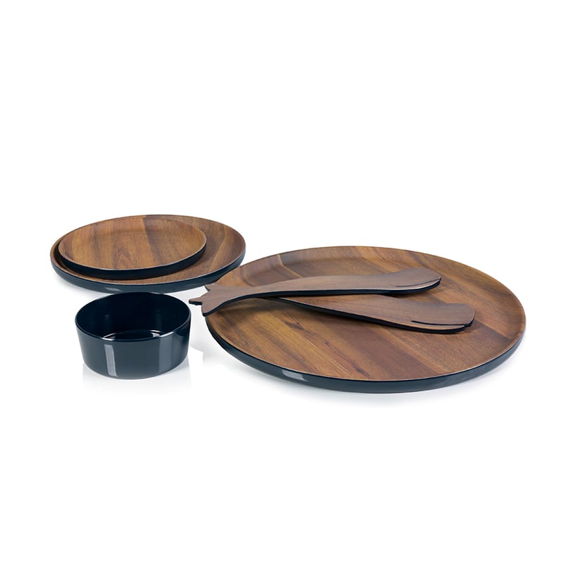 Aqua Servingware Trays Dark Brown 