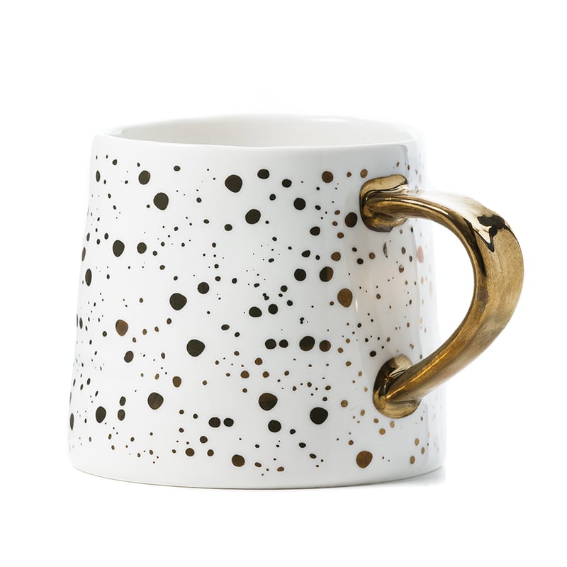 Gold Fleck Mug White 