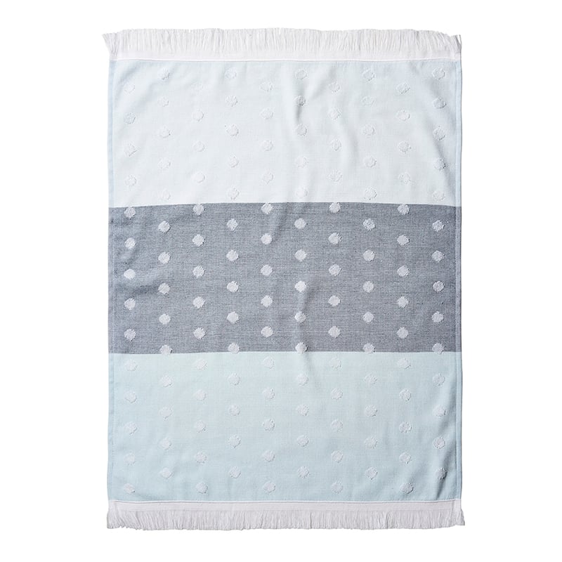 European Collection Maddison Tea Towels Pale Blue Pack of 2