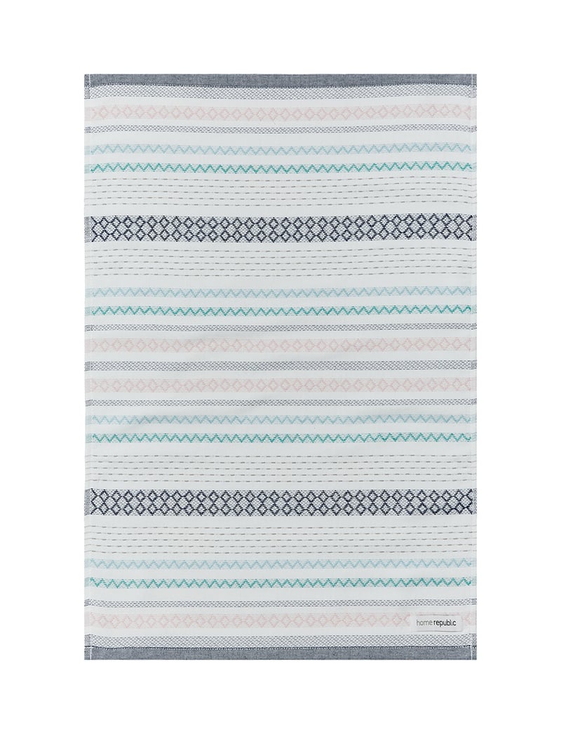 Bermuda Stripe Tea Towels Pack of 2 in Blue