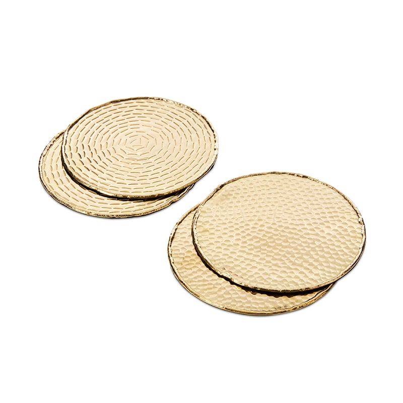 Cebu Coasters Set of 4 Gold