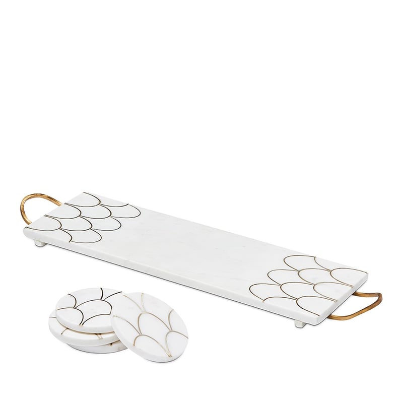 Scallop Marble Collection Tray