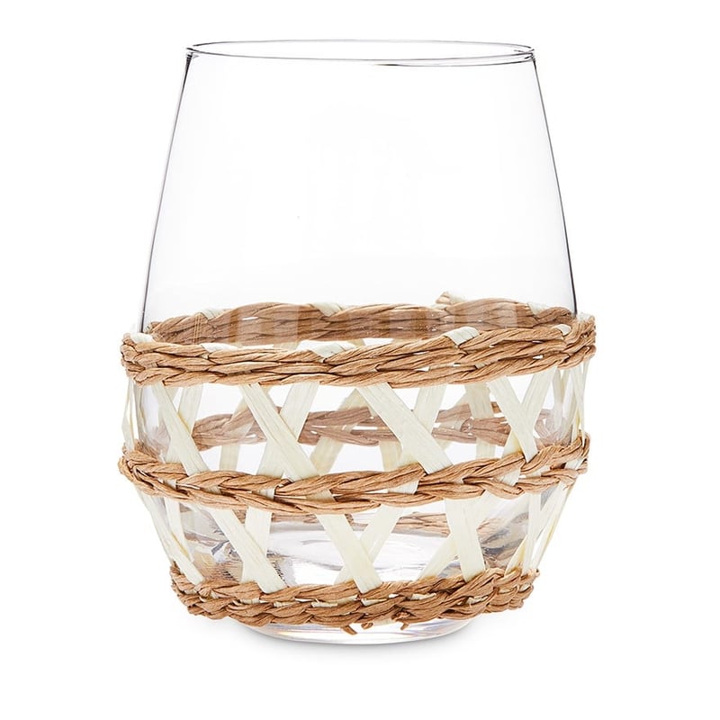 Tuscan Collection Natural & Cream Glass Cup 