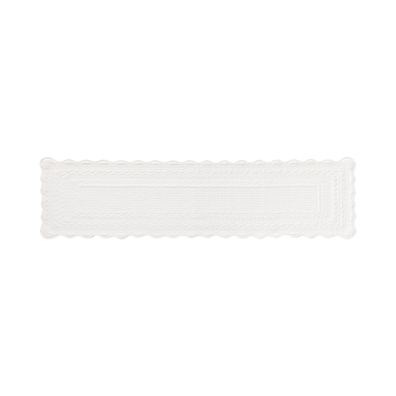 Aspen Quilted Off White Table Runner