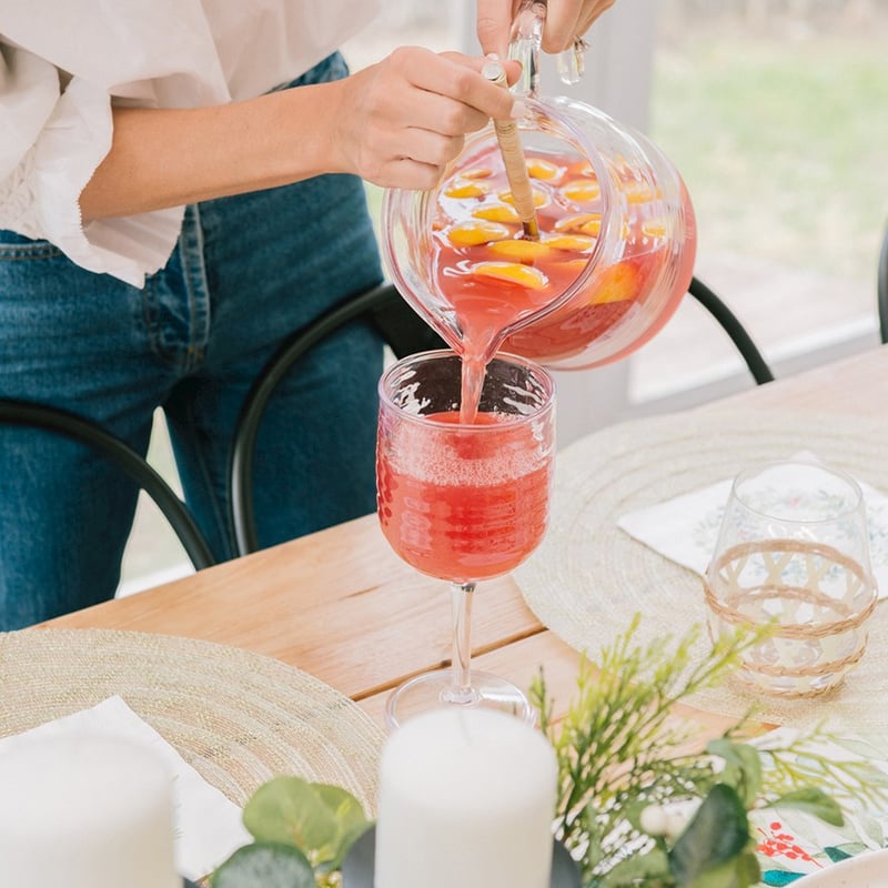 Ripple Drinkware Clear Wine Glass