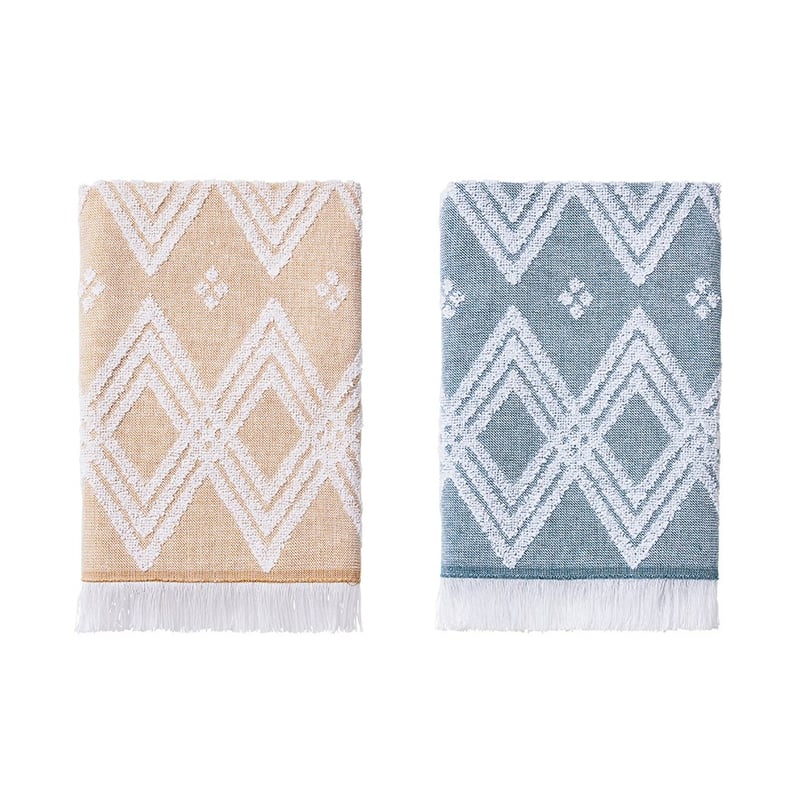 European Collection Kerala Teal & Mustard Tea Towel 