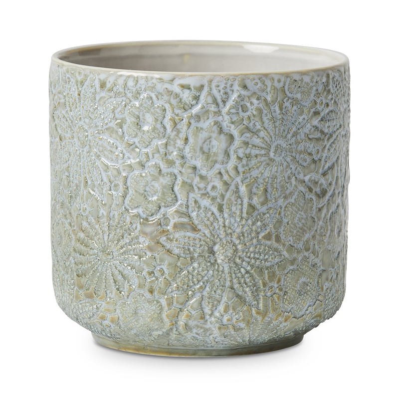 Wild Flower Duck Egg Pot
