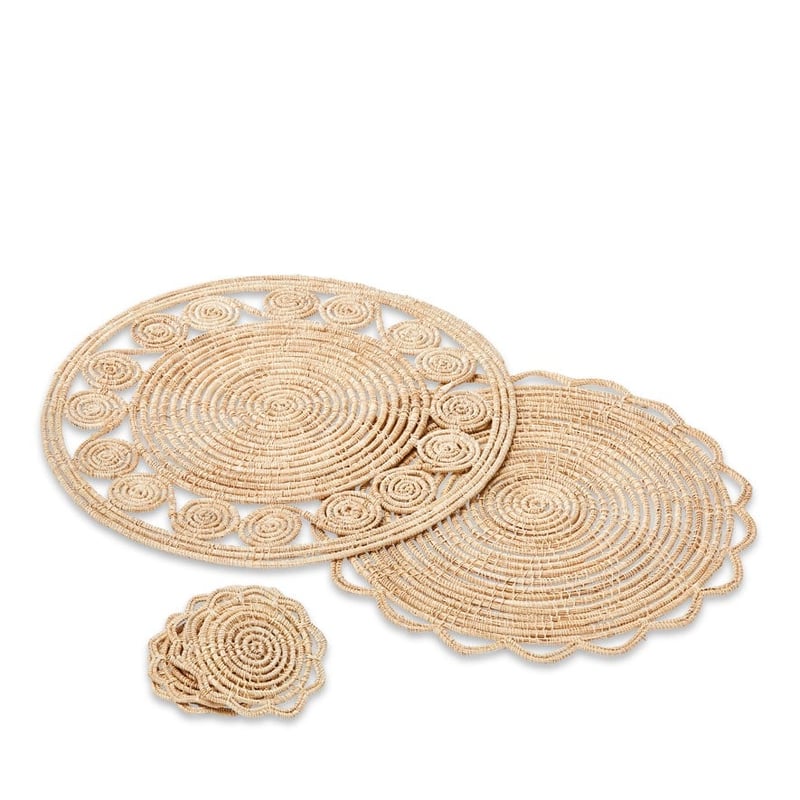 Raelia Natural Coasters 4 Pack