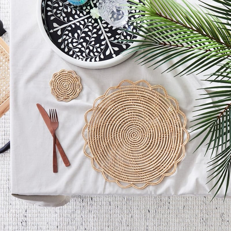 Raelia Natural Coasters 4 Pack