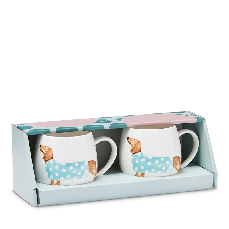 Blue Jumper Dachshund Mug Gift Pack