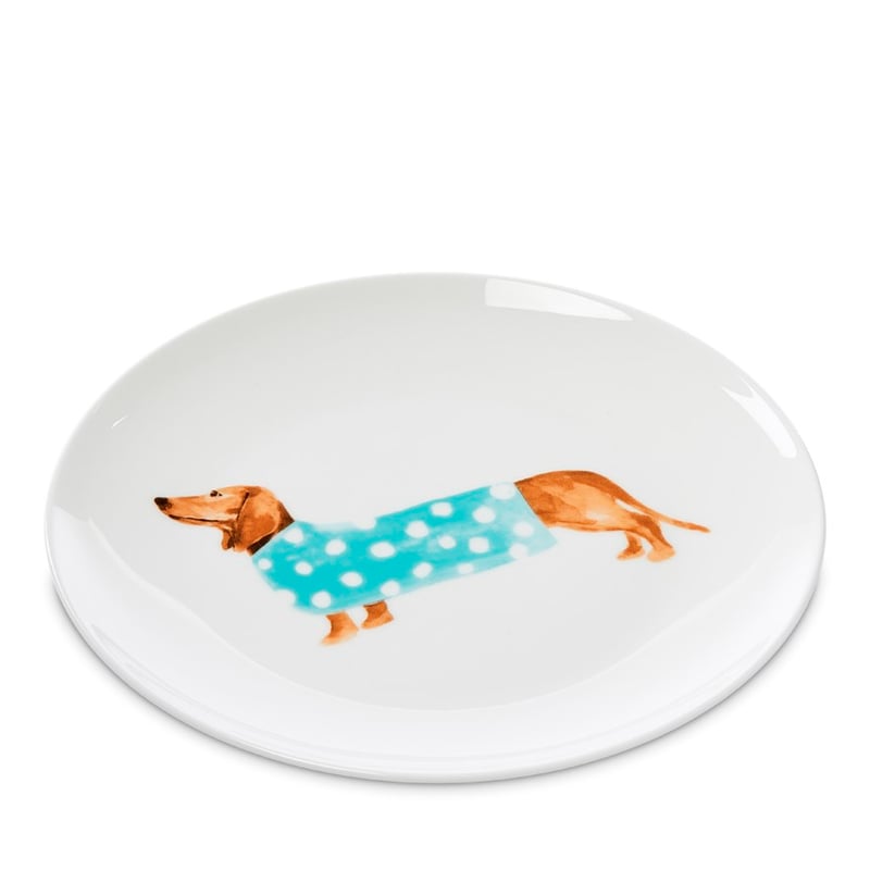Blue Jumper Dachshund Plate 