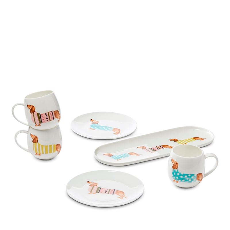 Blue Jumper Dachshund Plate 