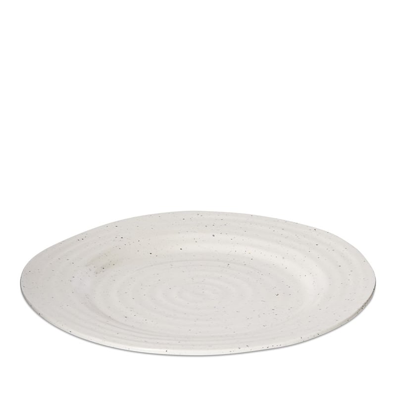 Messina Outdoor White Dinner Plate 