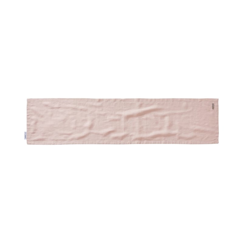 Vintage Washed Linen Nude Pink Table Runner
