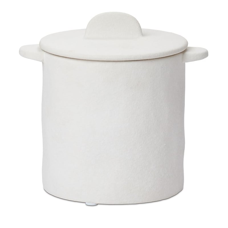 Amphora Large White Decorative Canister