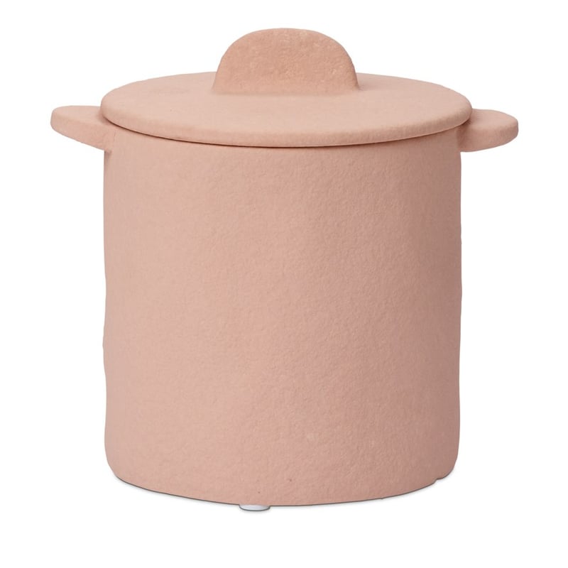 Amphora Medium Nude Pink Decorative Canister