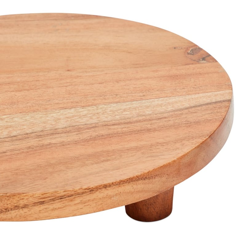 Acacia Timber Board Dia20xH4cm Natural 