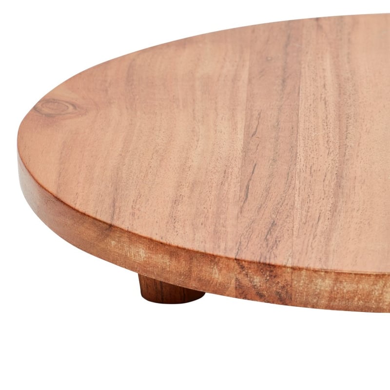 Acacia Timber Board Dia20xH4cm Natural 