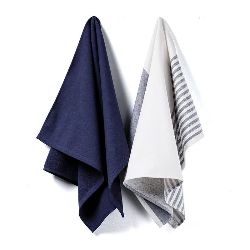 Butler Tea Towel Navy 2 Pack