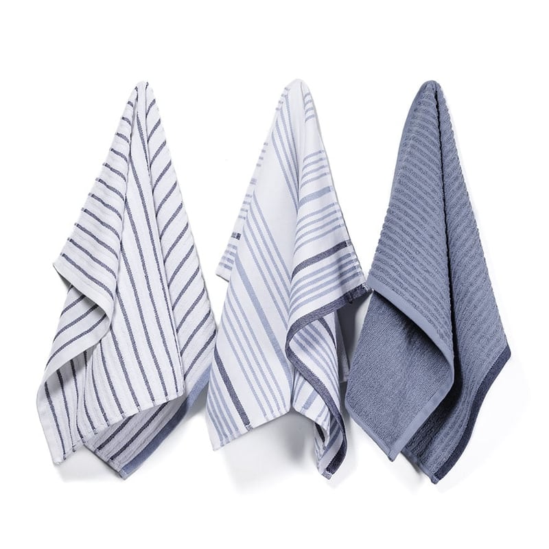 Navy Home Tea Towel 3 Pack