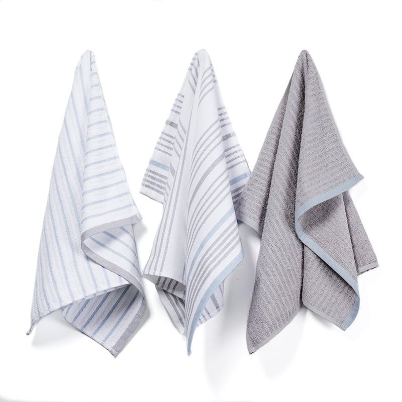 Pale Blue Home Tea Towel 3 Pack