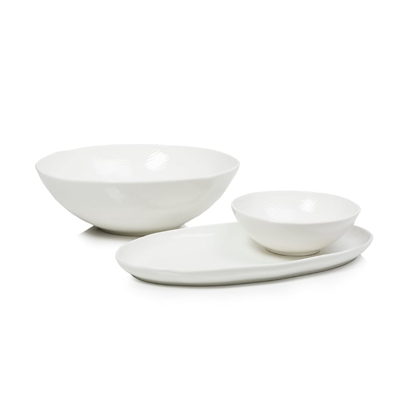 Wendi Collection Salad Bowl White Cross 