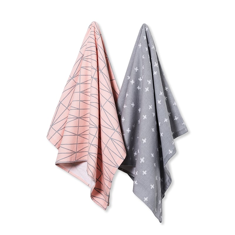 Emerson Printed Tea Towels Geo Pack of 2