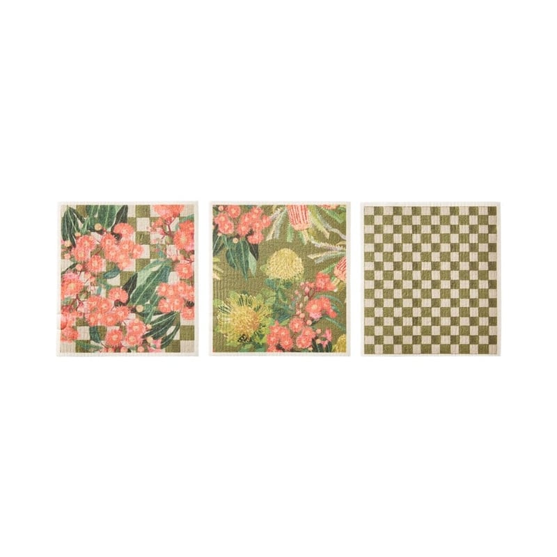 Nature is Waiting Printed Dish Cloth 3 Pack
