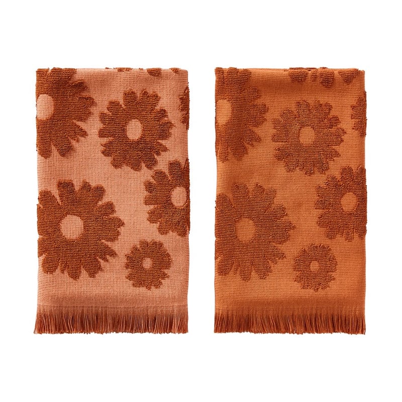 Daisy Ochre Tea Towel 2pk